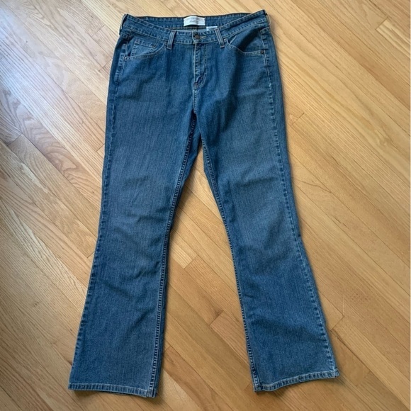 Vintage Y2K Levi Strauss Signature Stretch Low Rise Boot Cut Jeans Medium - Picture 1 of 11